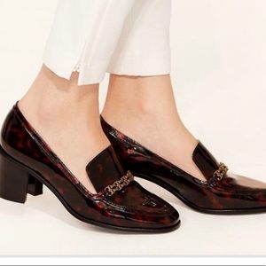 Tory Burch Tortoise Gemini Link Patent Leather